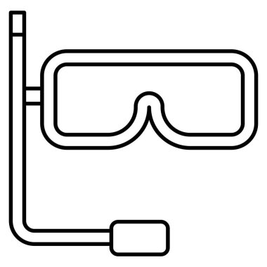 maske simgesi vektör illüstrasyonu 
