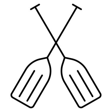 Okyanus ve Deniz Çizgisi simgesi, kürekler