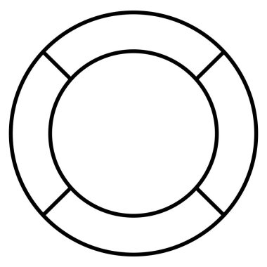 Okyanus ve Deniz Hattı ikonu, can simidi