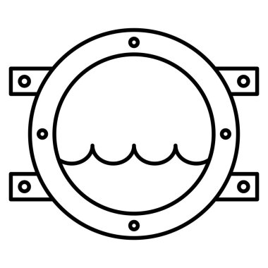 Okyanus ve Deniz Çizgisi simgesi, pencere penceresi