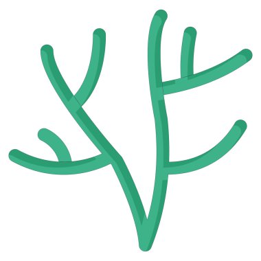 yosun simgesi, vektör illüstrasyonu 