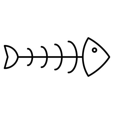 Okyanus ve Deniz Hattının simgesi, balık kemiği 