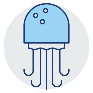 Okyanus ve Deniz Hattı ikonu. denizanası 