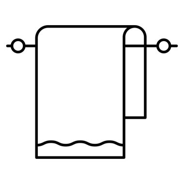 Havlu için okyanus ve deniz çizgisi simgesi 