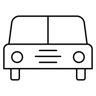 araba çizgisi simgesi, vektör