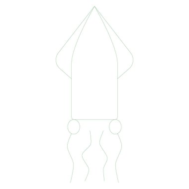 Kalamar simge vektör çizim 