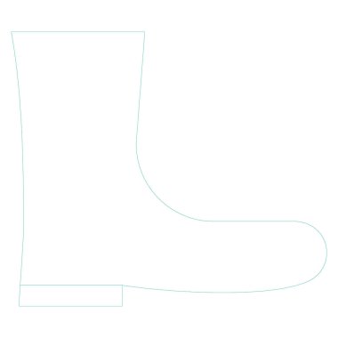 ayakkabı ikonu vektör illüstrasyonu 