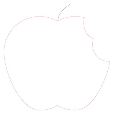 Meyve ve ve yiyecek için saglikli yasam simgesi 