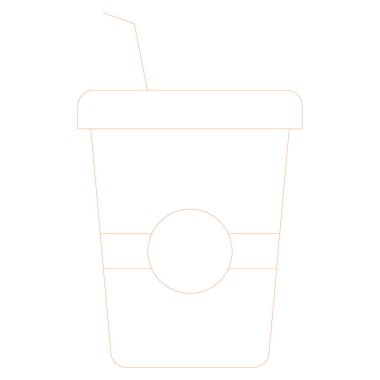 Okyanus ve Deniz Çizgisi ikonu, kahve