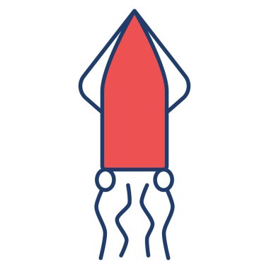 Kalamar simge vektör çizim 