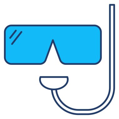 dalış maskesi ağ vektör simgesi