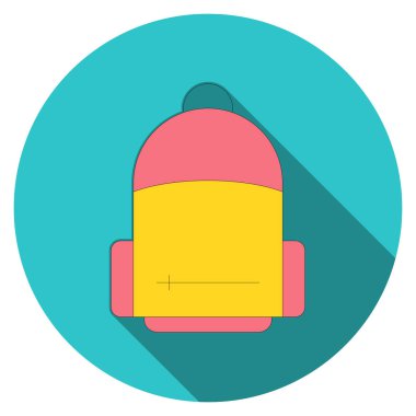bagpack ikon vektör illüstrasyonu 