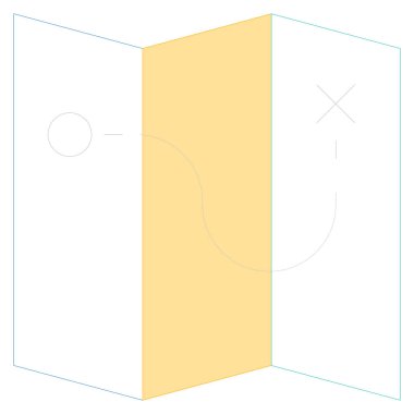 Okyanus ve Deniz Hattı ikonu. harita