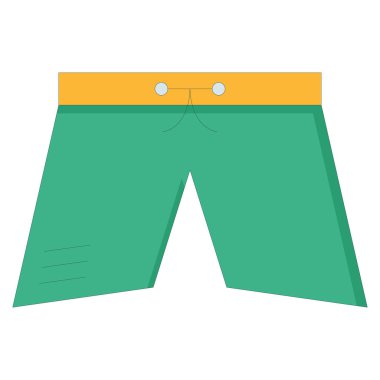 iç çamaşırı şort bez vektör çizim 