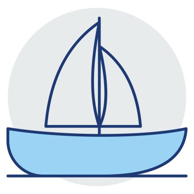 Yat Tekne web vektör simgesi