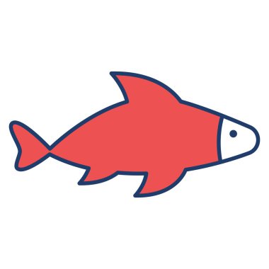 Balıklar için okyanus ve deniz çizgisi simgesi 