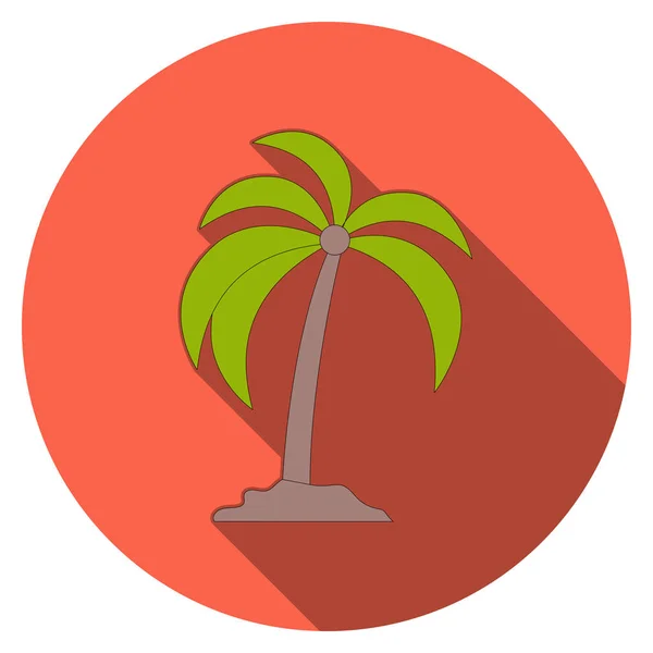 Palmera Icono Vector Ilustración — Archivo Imágenes Vectoriales