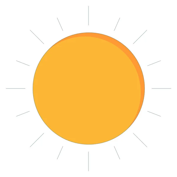 Tempo Ícones Planos Para Luz Solar Clima — Vetor de Stock