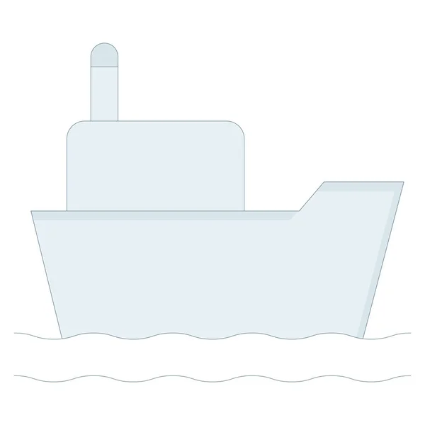 Yate Barco Web Vector Icono — Archivo Imágenes Vectoriales