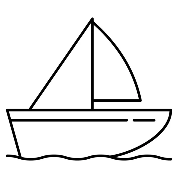 游艇船网络向量图标 — 图库矢量图片