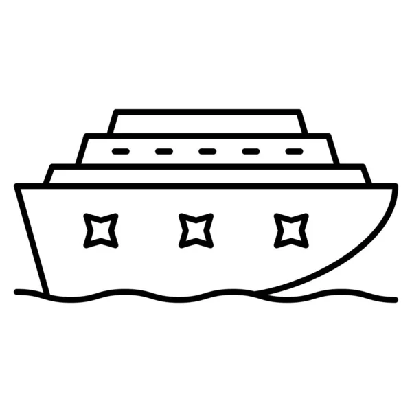 Yacht Boot Web Vektor Symbol — Stockvektor