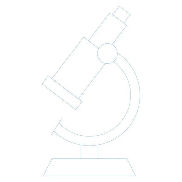 Значок Океан Морская Линия Mikroscope — стоковый вектор