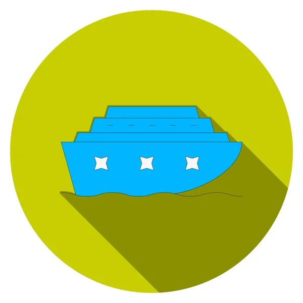 Yacht Boot Web Vektor Symbol — Stockvektor