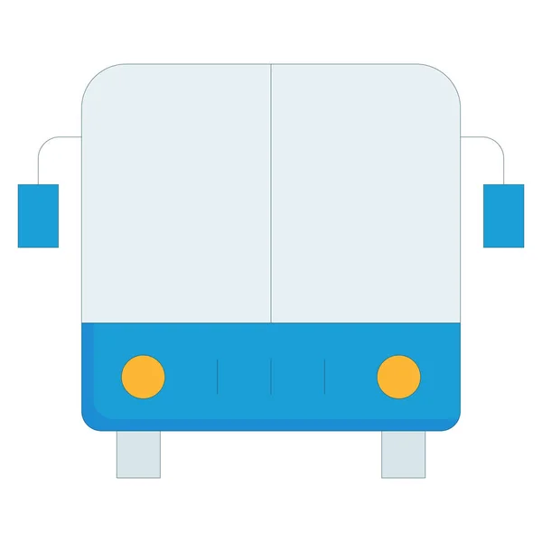 Ocean Sea Line Icono Detallado Autobus — Vector de stock