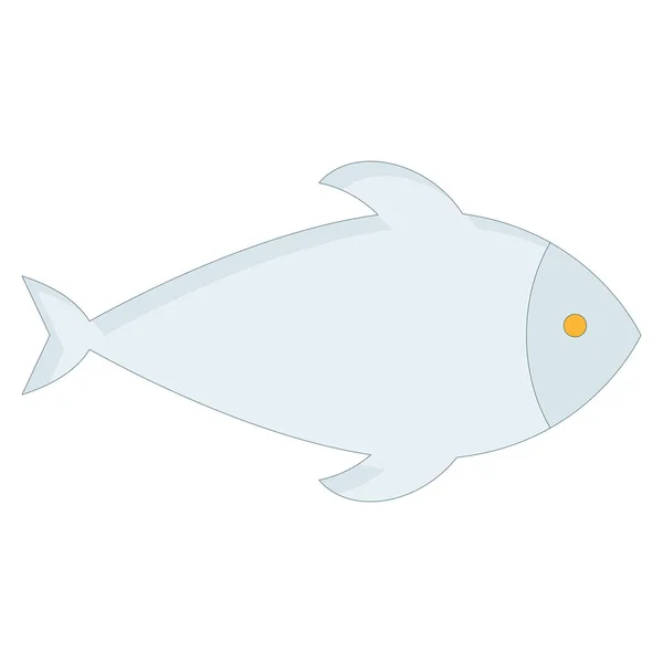 Ikona Oceanu Morza Dla Ryb — Wektor stockowy