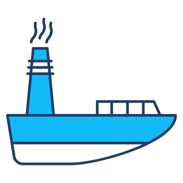 Ікона Океанської Морської Лінії Човна — стоковий вектор