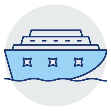 Yat Tekne web vektör simgesi