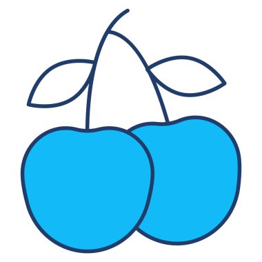 Okyanus ve Deniz Çizgisi simgesi, kirazlar 