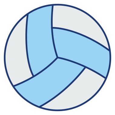 Voleybol için okyanus ve deniz çizgisi simgesi