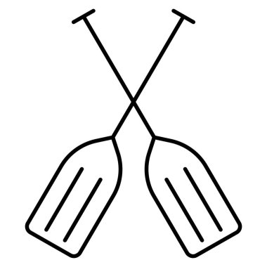 Okyanus ve Deniz Çizgisi simgesi, kürekler