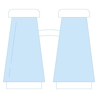 Okyanus ve Deniz Çizgisi simgesi, dürbün 