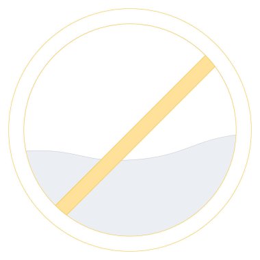 Yasaklama işareti vektör illüstrasyon 