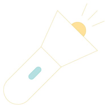 Okyanus ve Deniz hattı simgesi, meşale 