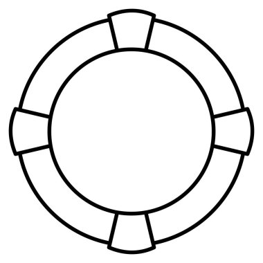 Okyanus ve Deniz Hattı ikonu, can simidi