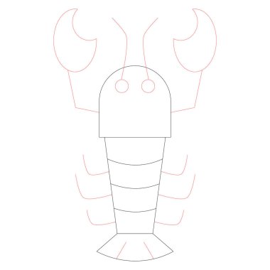 Okyanus ve Deniz Hattı Ayrıntılı simge. Sürüngen balık 