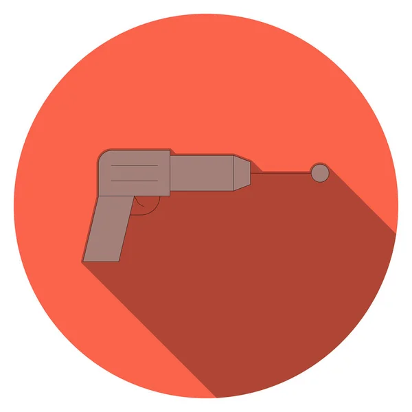 Ocean Sea Line Icona Dettagliata Pistola — Vettoriale Stock