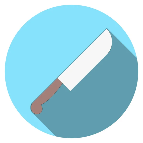 Ocean Sea Line Detailed Icon Knife — Stock Vector