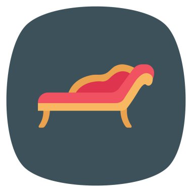 Koltuk ve koltuklar için düz mobilya simgeleri