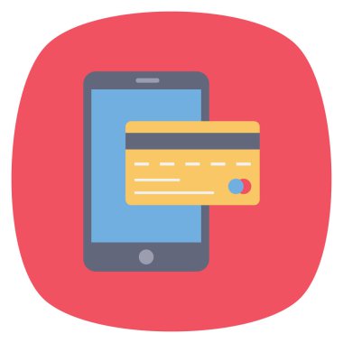 Banka & ödemesi için Para Düz simgesi 