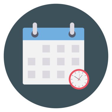 Tarih ve ay için Yönetim Düz simgesi 