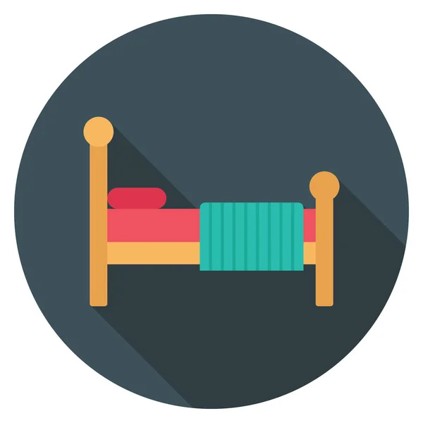 Furniture Flat Icons Mattress Wooden — 스톡 벡터