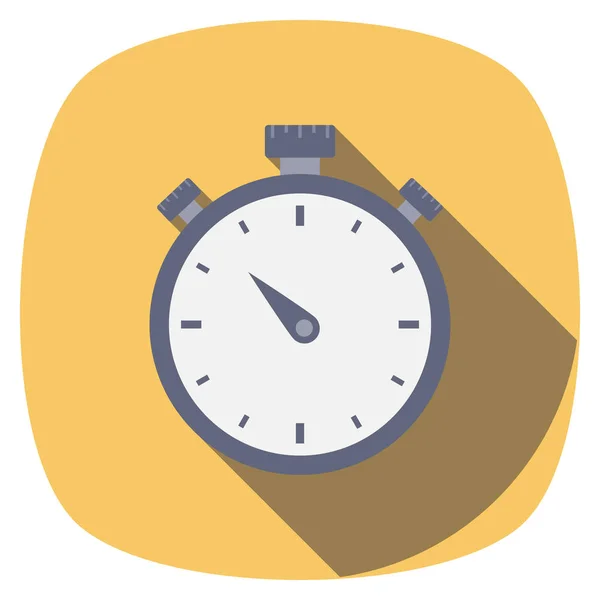 Startup Flat Pictogram Voor Deadline Timer — Stockvector