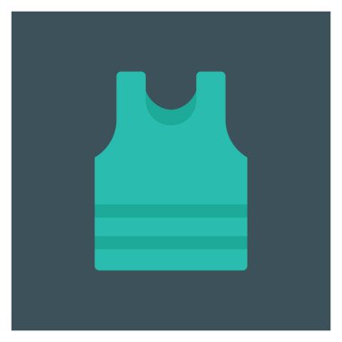 Sağlıklı yaşam Elbise ve giysi için düz simge