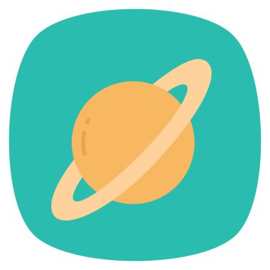 Planets Flat icons for  space &  orbital