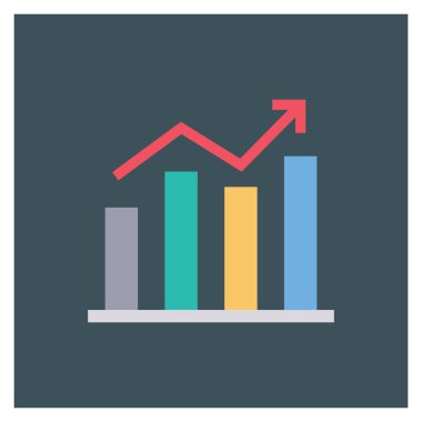 Grafik & artışı için Başlangıç Düz simgesi 
