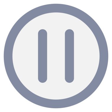 Sinema yassı ikonu, vektör illüstrasyonu. duraklat